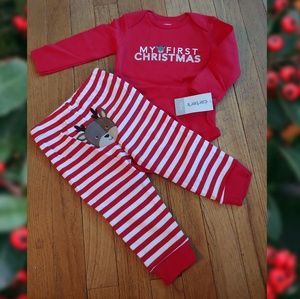 NWT Carter's My 1st Xmas Reindeer Butt Onesie